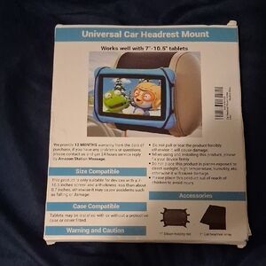 Amazon Universal Car Headrest Mount - Blue and White